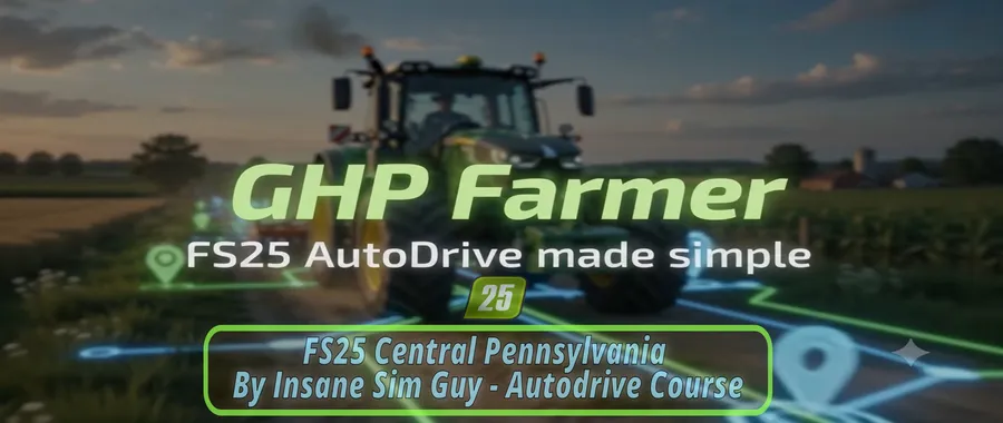 FS25 Central Pennsylvania Autodrive Course — publisher artwork