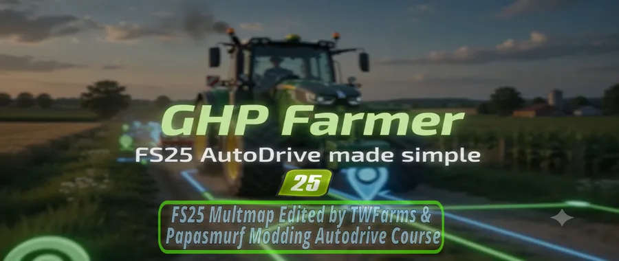 FS25 Multimap by TWFarms Autodrive Course — publisher artwork