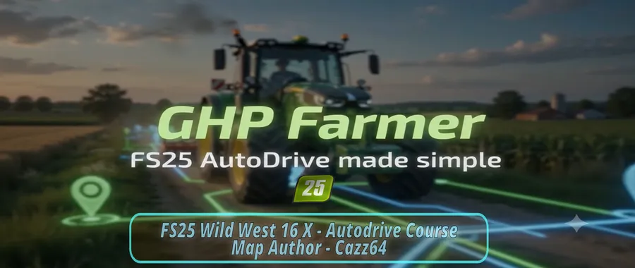 FS25 Wild West 16X Autodrive Course — publisher artwork
